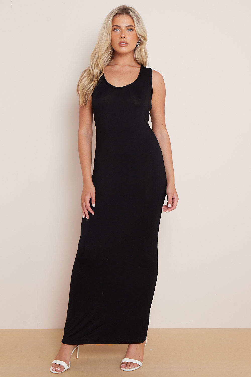 Black Racerback Maxi Dress Aftershock London
