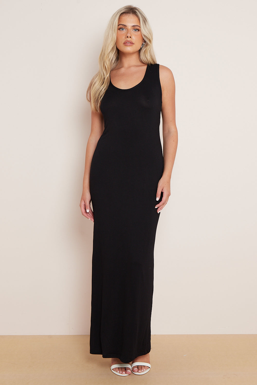 Black Racerback Maxi Dress Aftershock London
