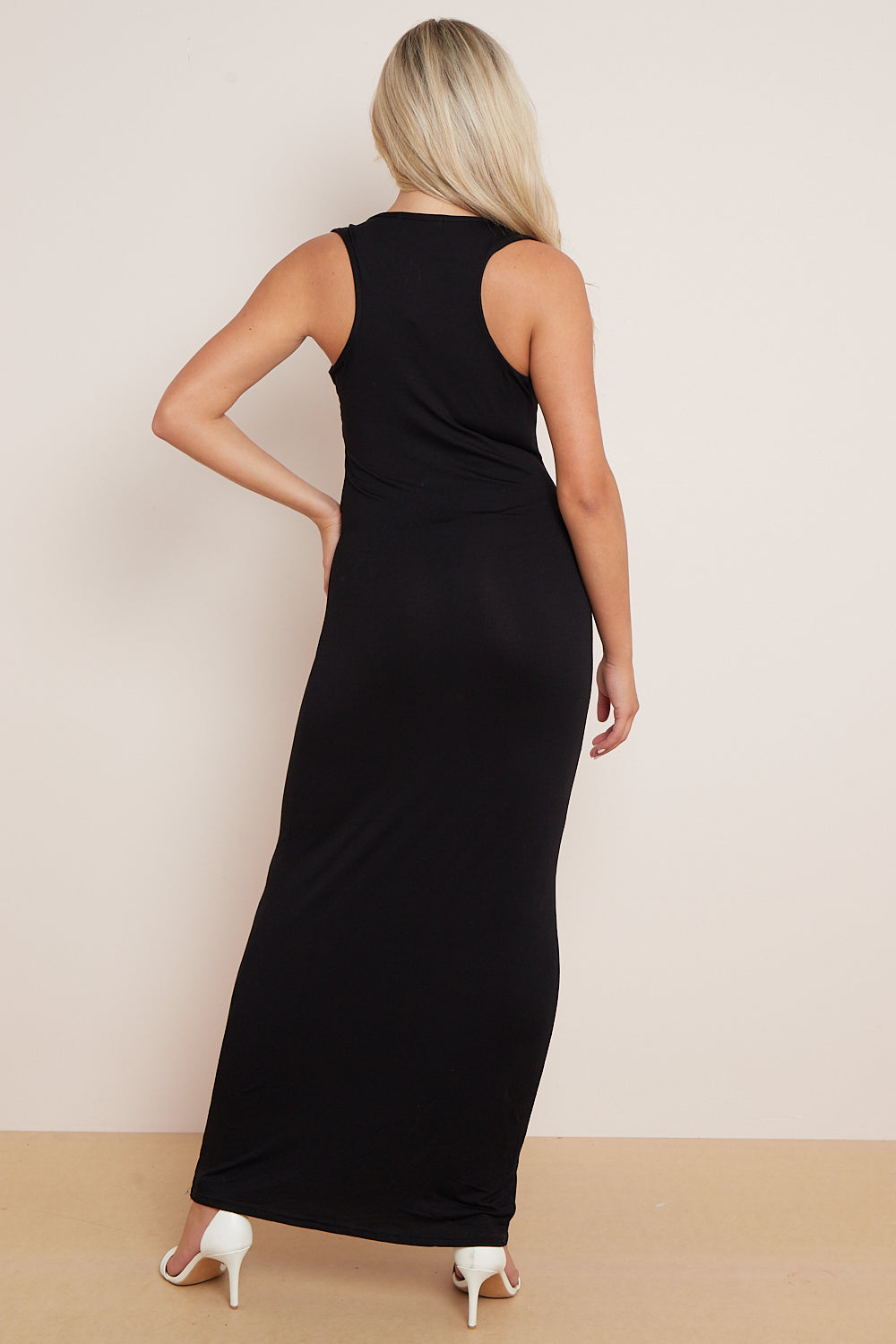 Black Racerback Maxi Dress Aftershock London