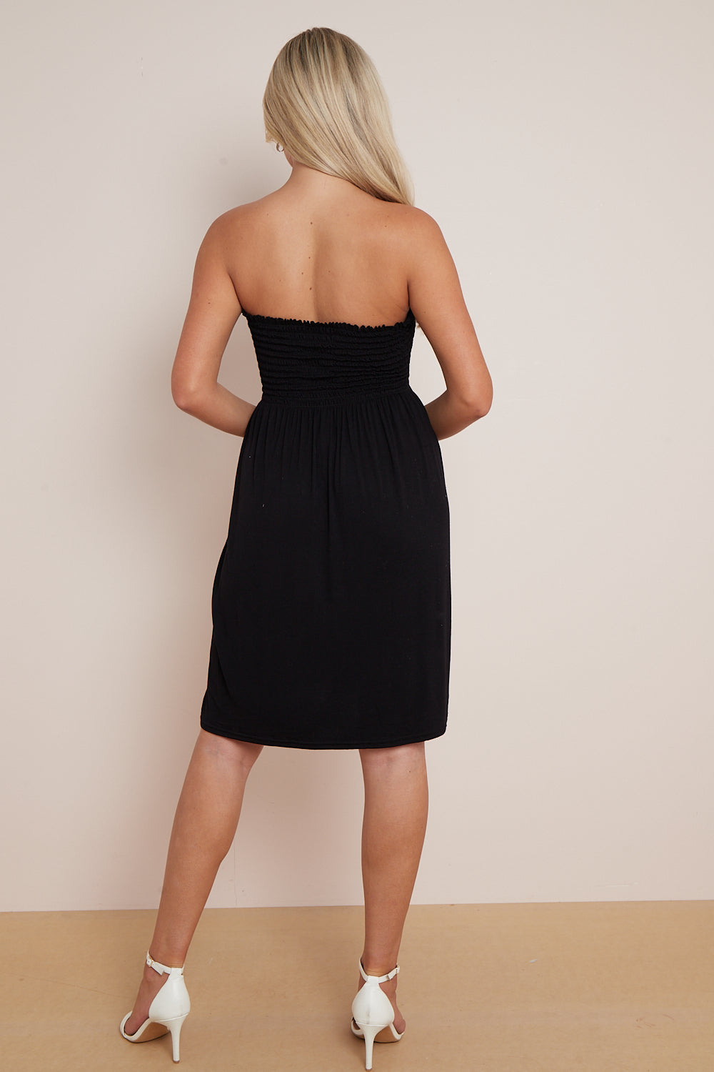 Black Bandeau Summer Dress Aftershock London