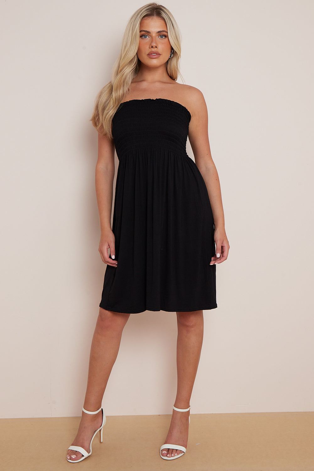 Black Bandeau Summer Dress Aftershock London