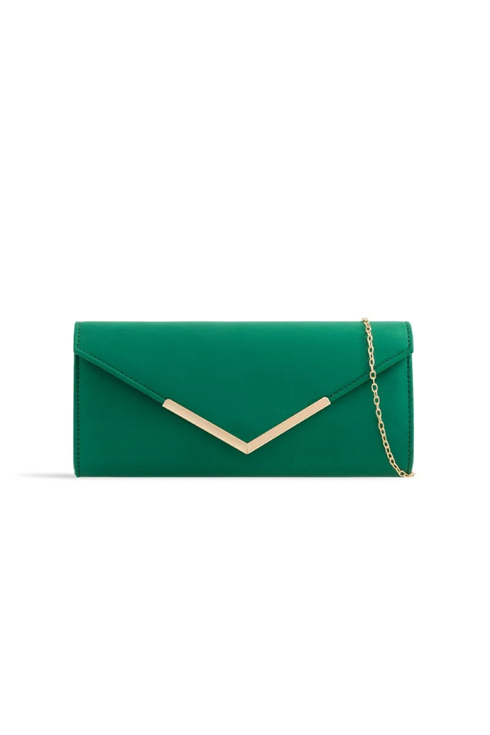 Green Suede Envelope Clutch Bag Aftershock London