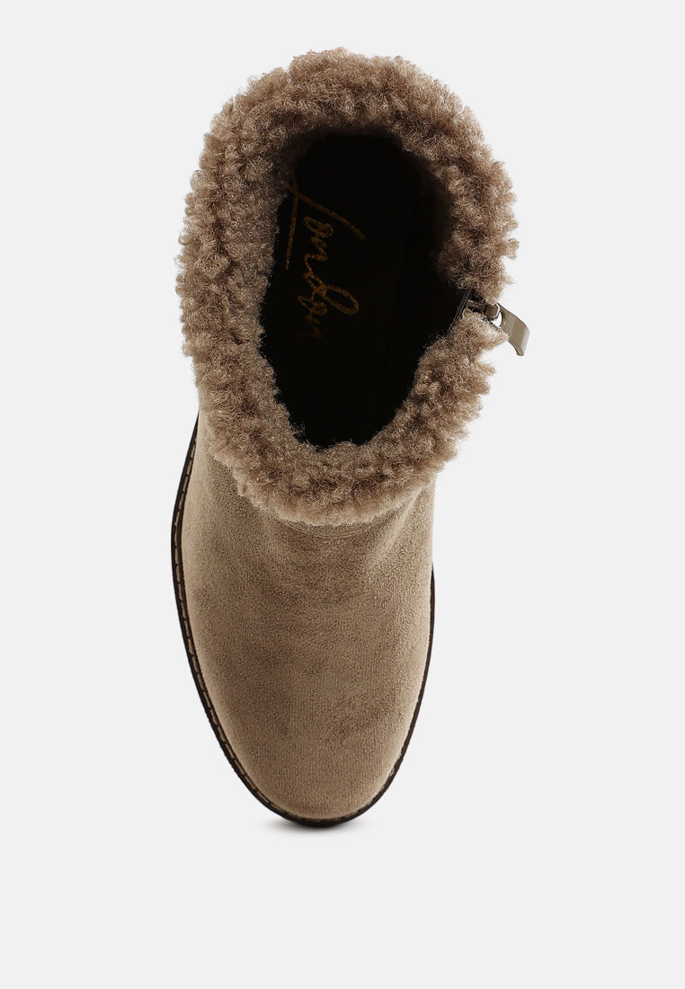 Big horn Faux Fur Harness Boots-4