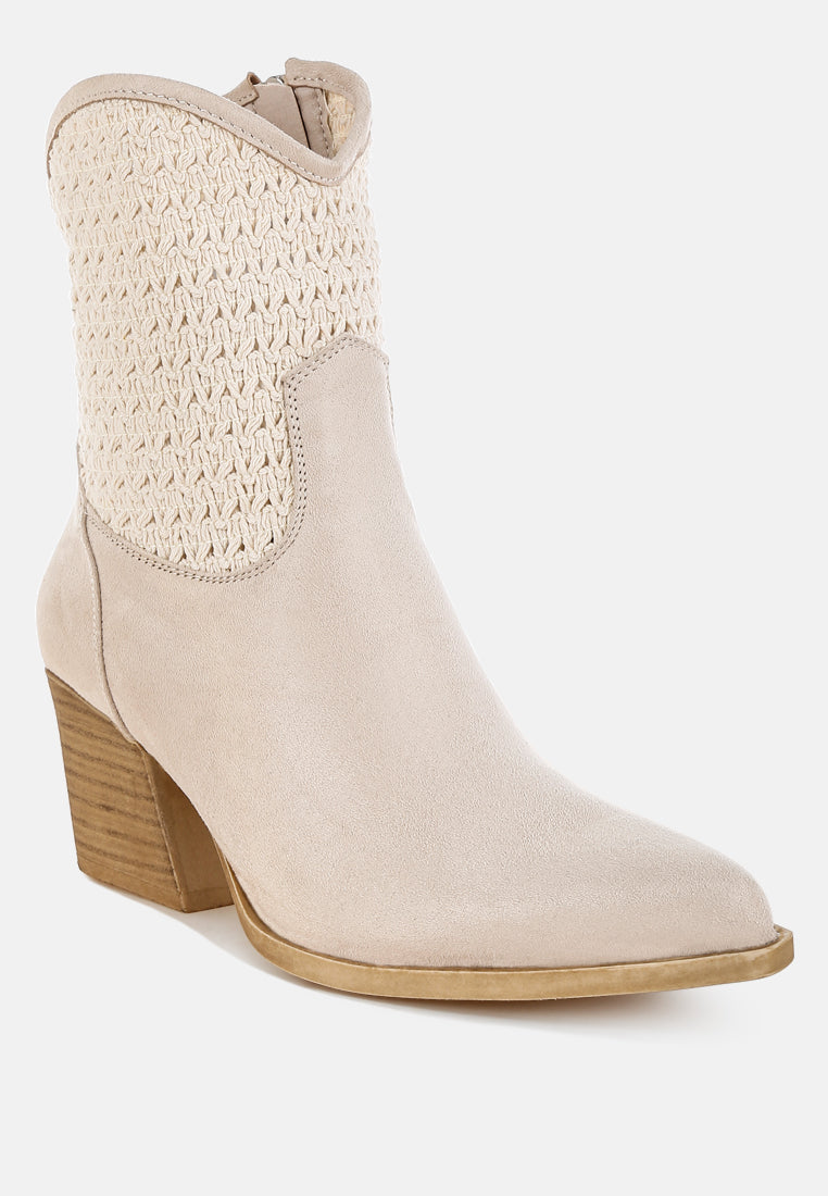 Bimmy Woven Pointy Western Boots London Rag