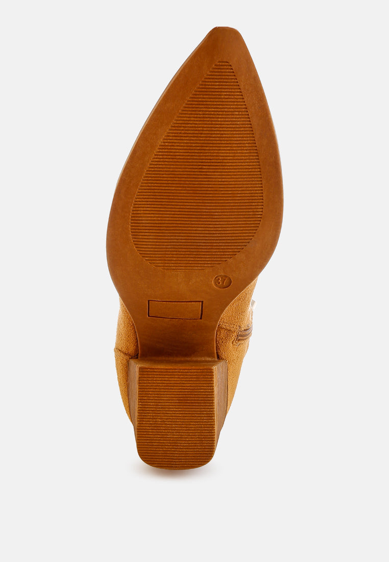 Bimmy Woven Pointy Western Boots London Rag