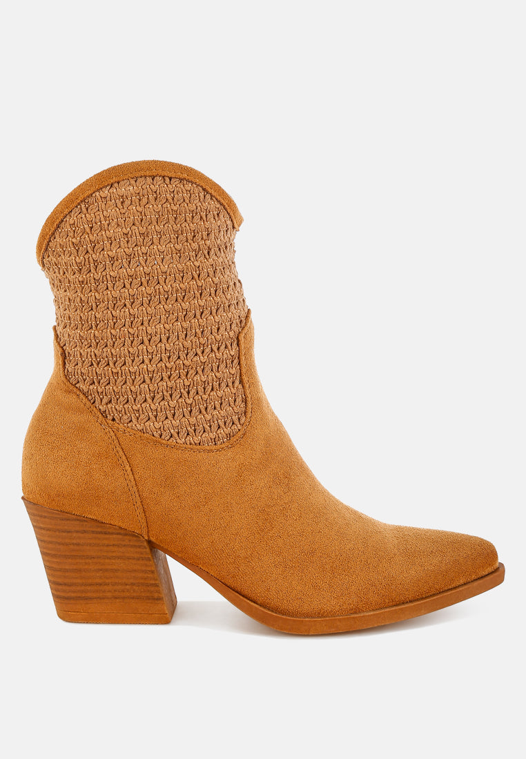 Bimmy Woven Pointy Western Boots London Rag