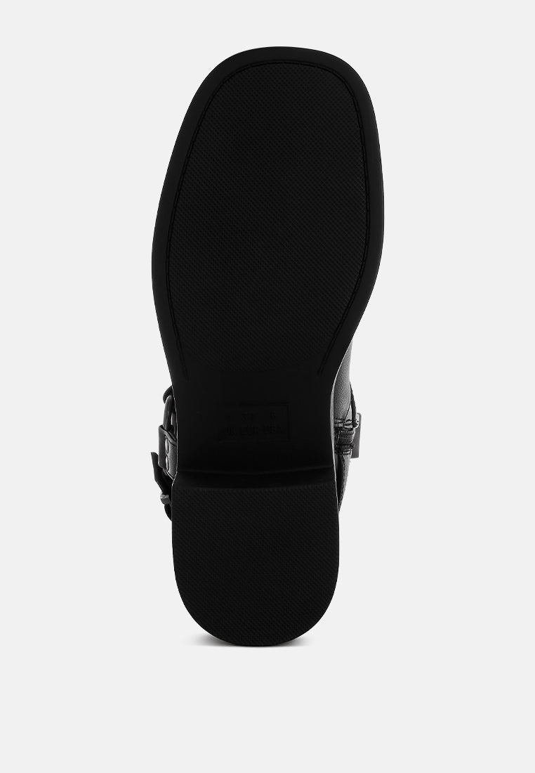 Caribou Harness Detail Biker Boots London Rag
