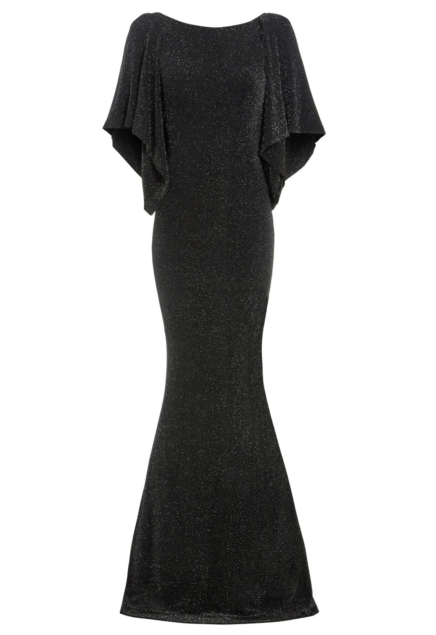 Black Cowl Back Gown Sarvin