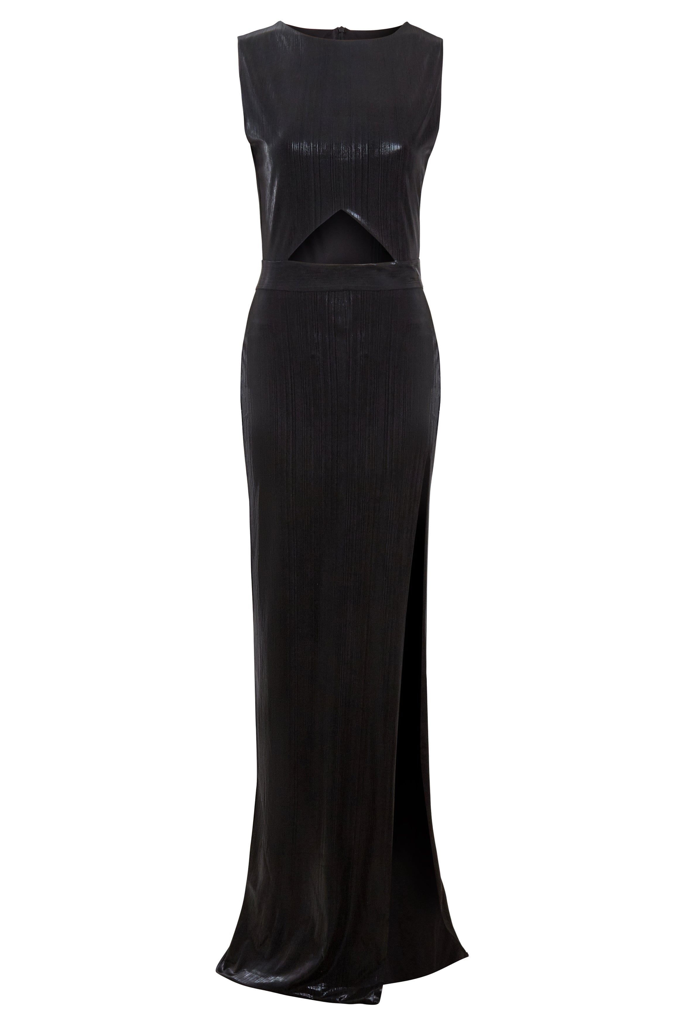 Black Cut-Out Maxi Dress Sarvin