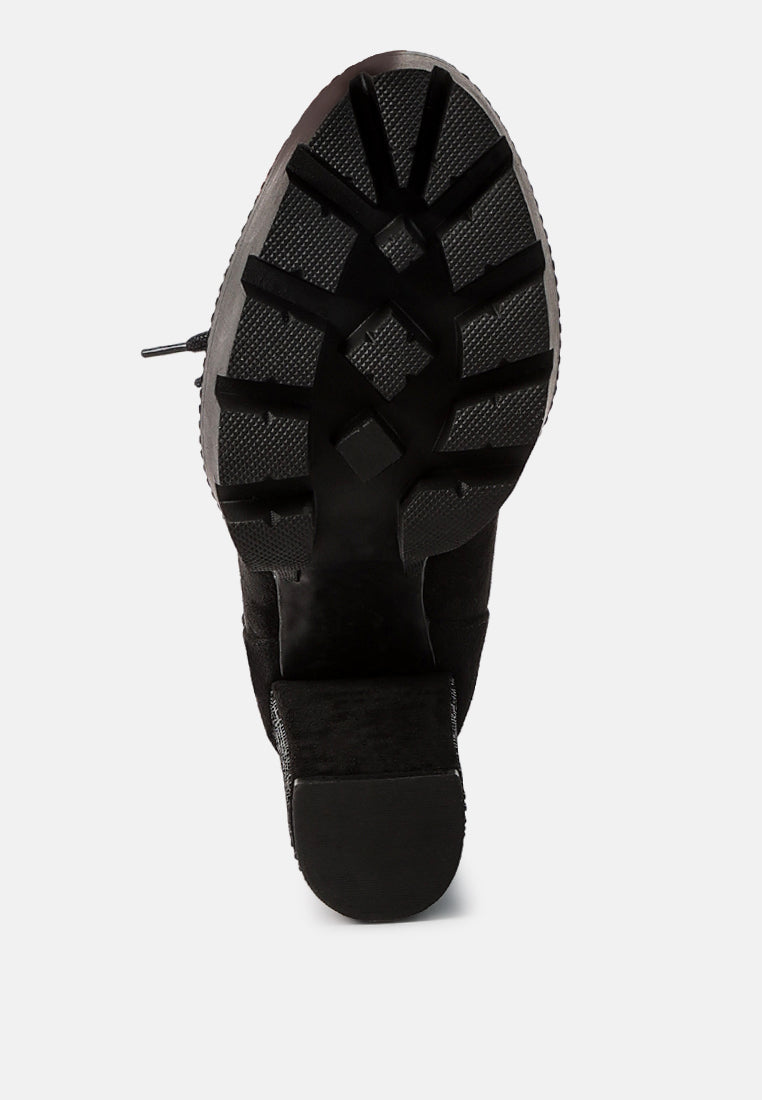 Birch Block Heeled Ankle Boots-1