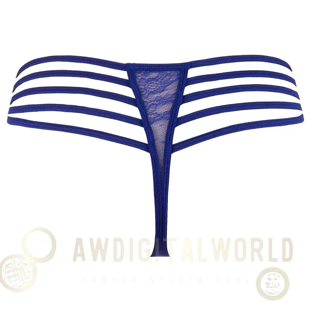 Axami Summer Love Strappy Sheer Mesh Lace Thong Panty-3