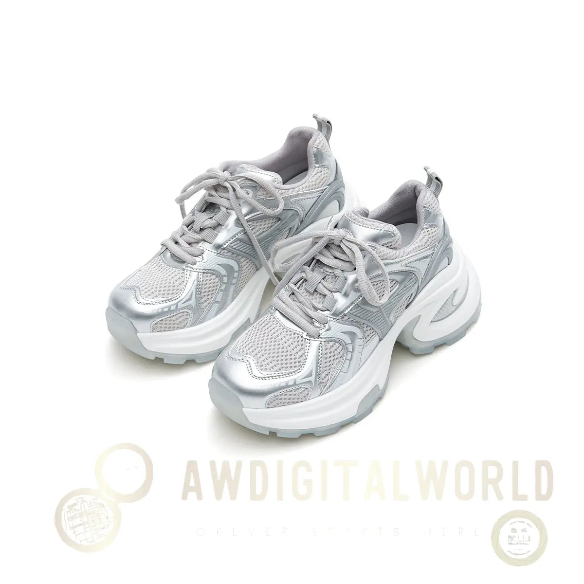 Breathable Mesh Platform Sneakers Masoomake