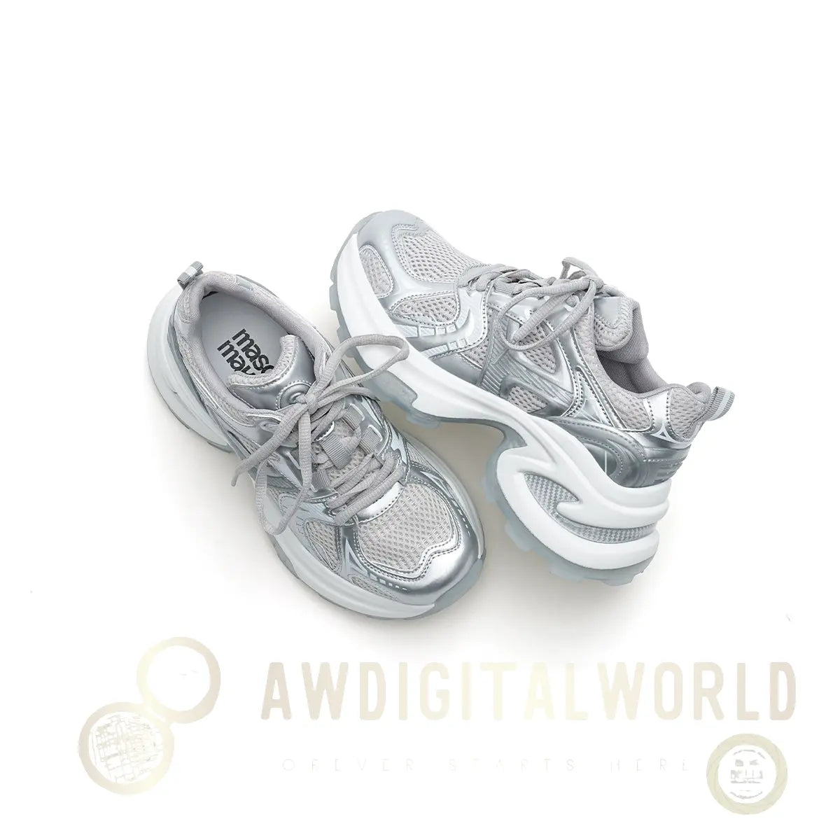 Breathable Mesh Platform Sneakers Masoomake