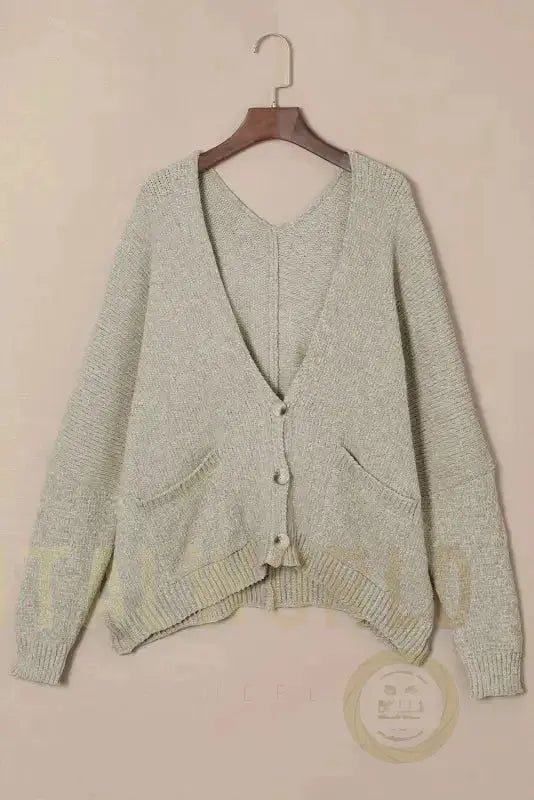 Buttons Loose Sweater Cardigan Fashionfitz