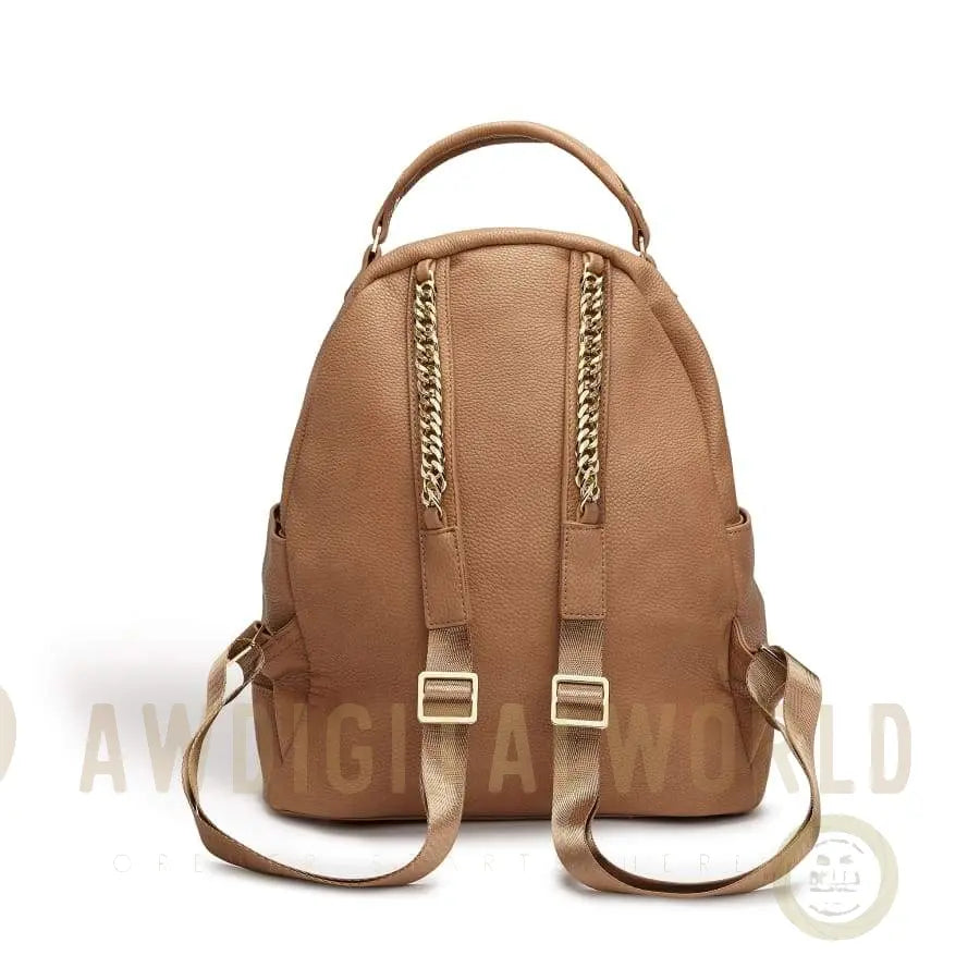Camberwell Brown Quilted Vegan Laptop Backpack-3