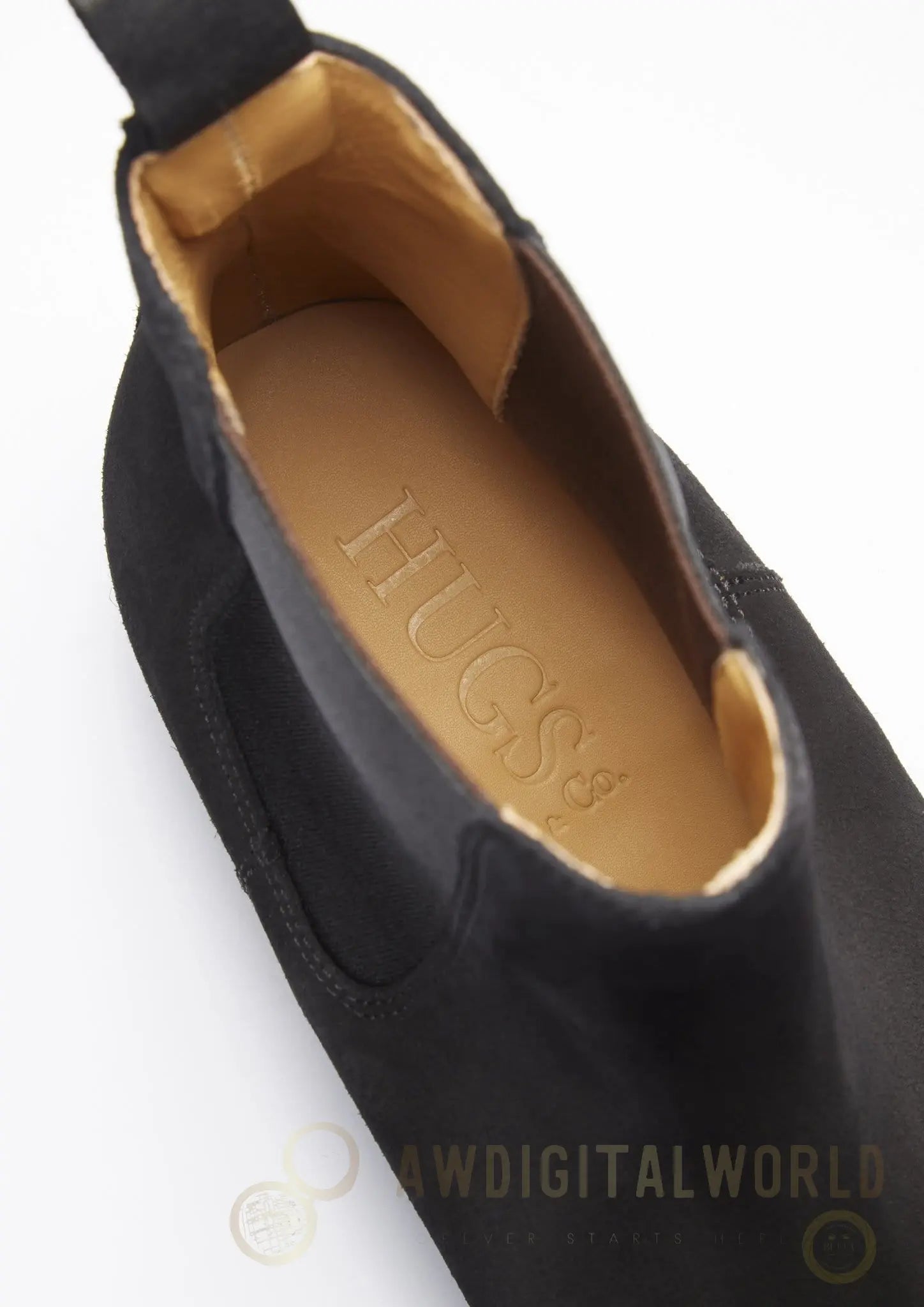 Black Suede Chelsea Boots, Welted Leather Sole Hugs & Co.