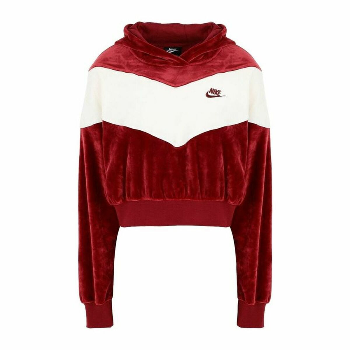 Women’s Hoodie Nike Sportswear Heritage Dark Red Bigbuy