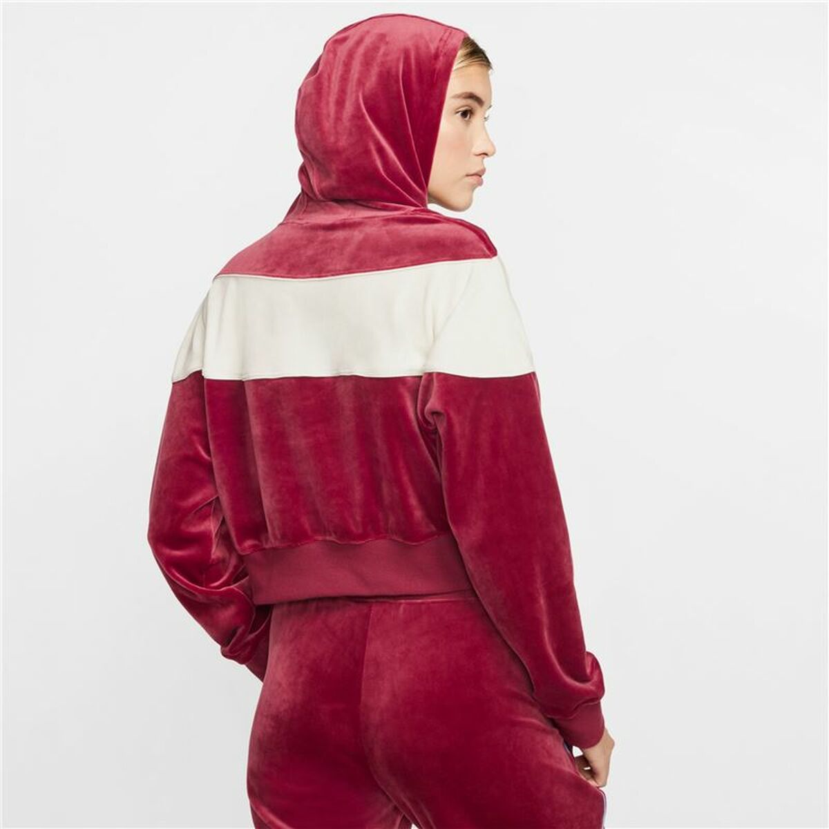 Women’s Hoodie Nike Sportswear Heritage Dark Red Bigbuy