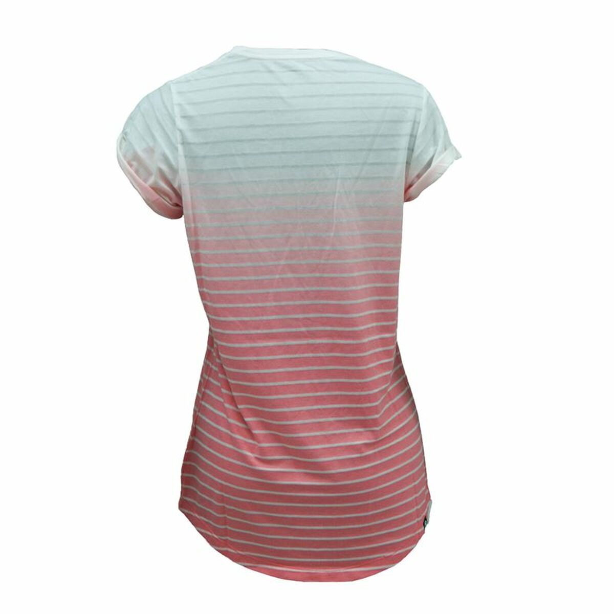 Women’s Short Sleeve T-Shirt Nike SS Dip Dye Burnout Red White Bigbuy