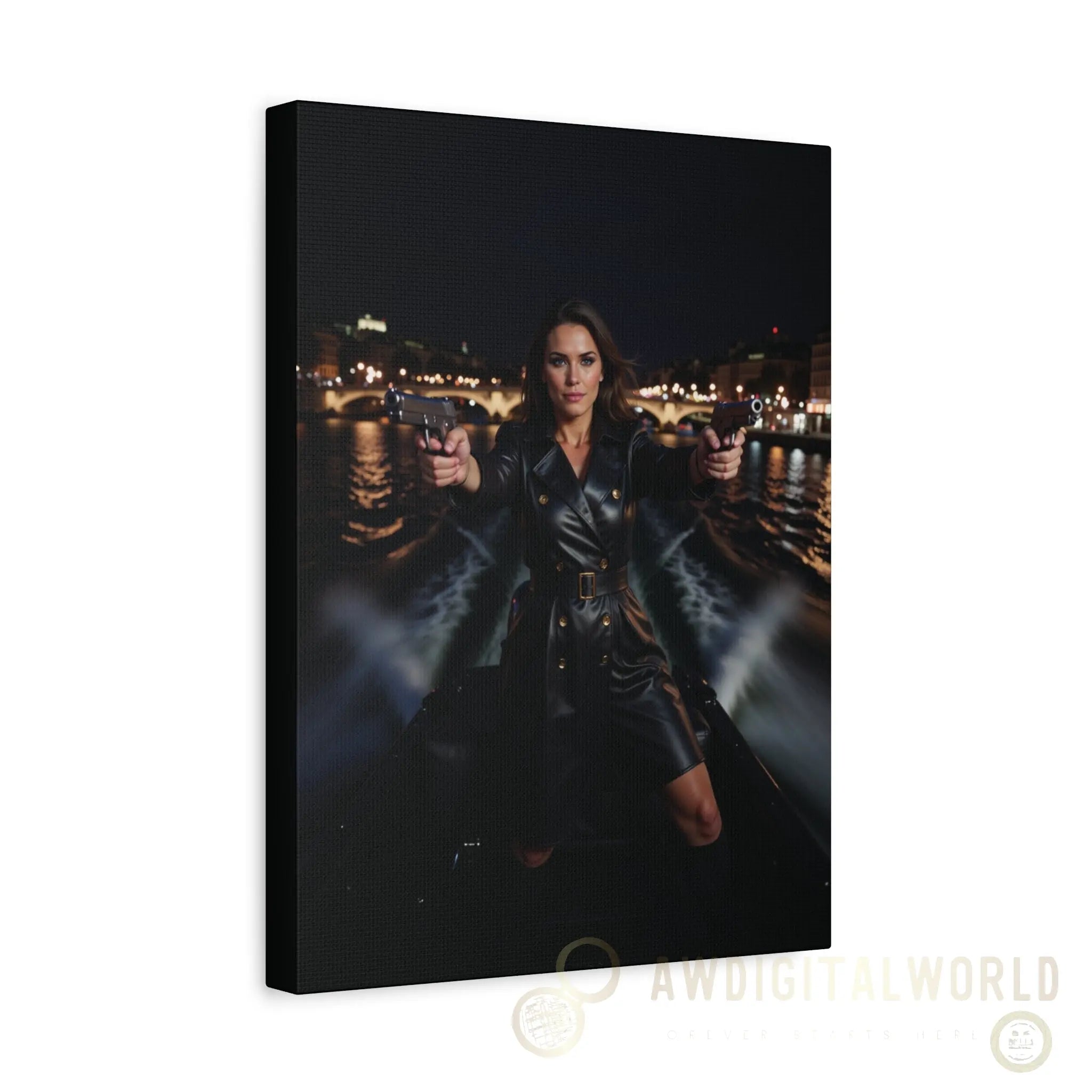 Matte Canvas Wall Art - Dramatic Night Scene Printify