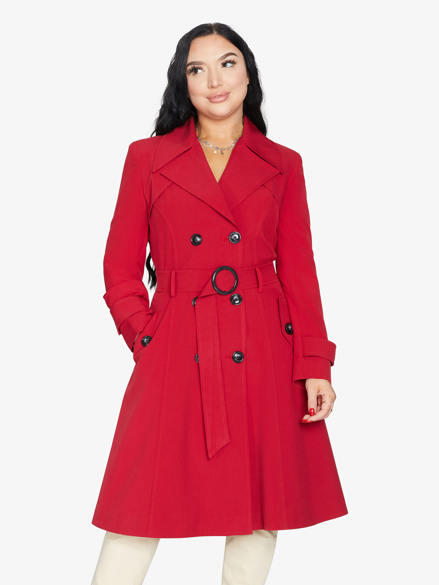 Spring/Summer Double Breasted Trench Mac Coat (1201-SP) Rose Eleusis