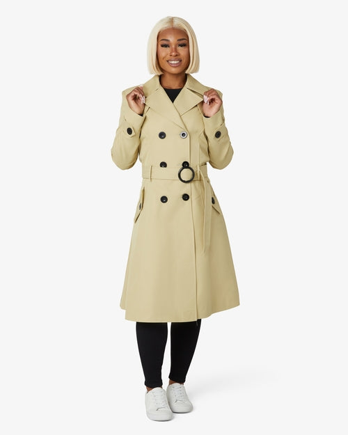 Spring/Summer Double Breasted Trench Mac Coat (1201-SP) Rose Eleusis