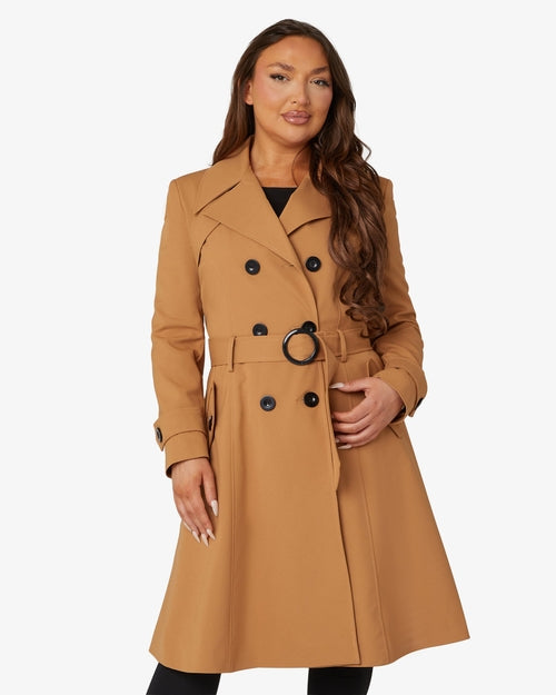 Spring/Summer Double Breasted Trench Mac Coat (1201-SP) Rose Eleusis