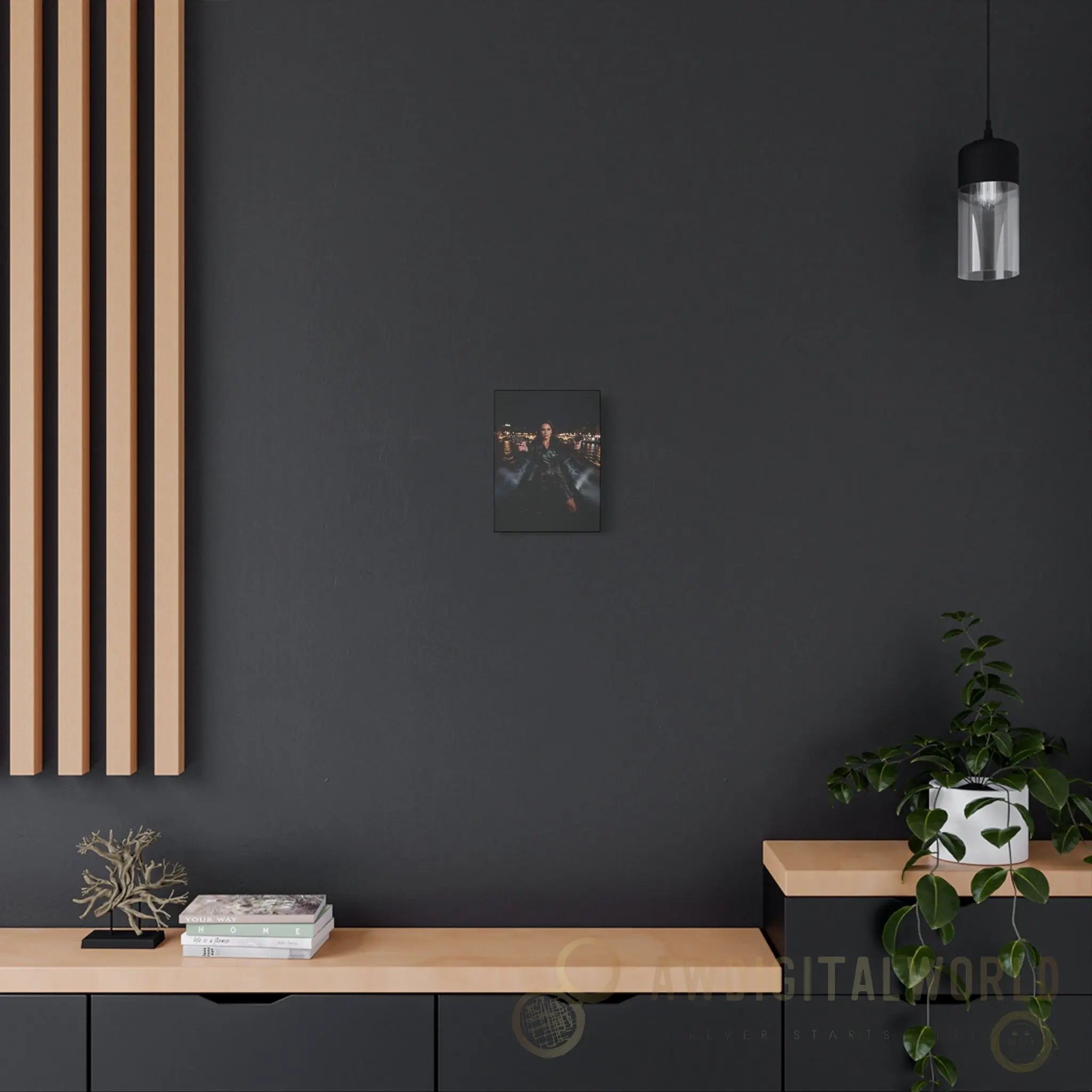 Matte Canvas Wall Art - Dramatic Night Scene Printify