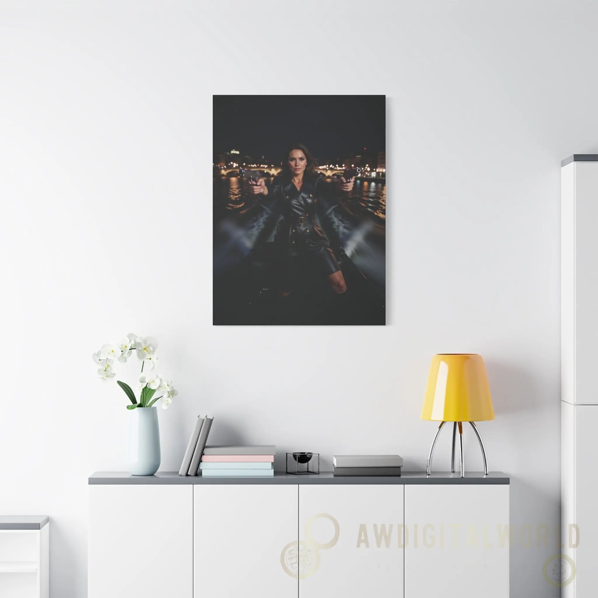 Matte Canvas Wall Art - Dramatic Night Scene Printify