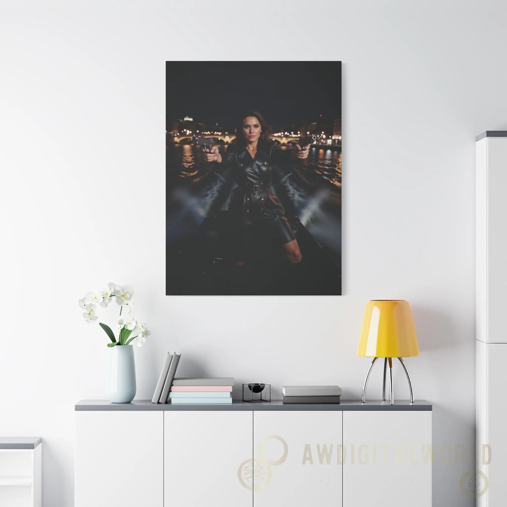 Matte Canvas Wall Art - Dramatic Night Scene Printify