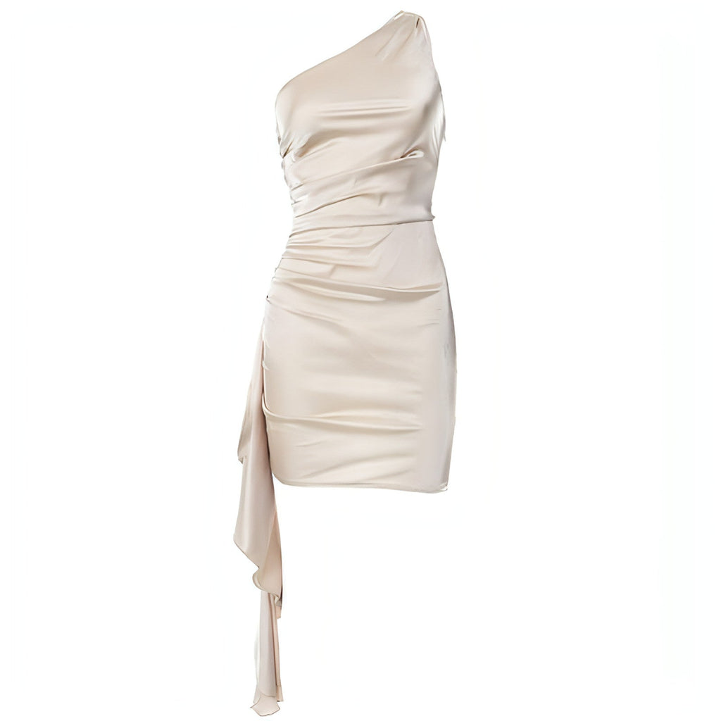 Crossbody Sleeveless Slim Fit Dress Carmine Juneberry