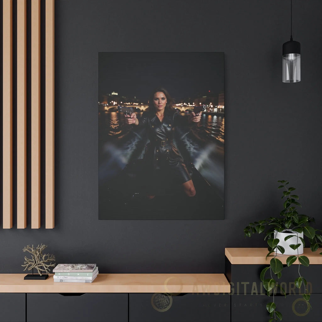 Matte Canvas Wall Art - Dramatic Night Scene Printify