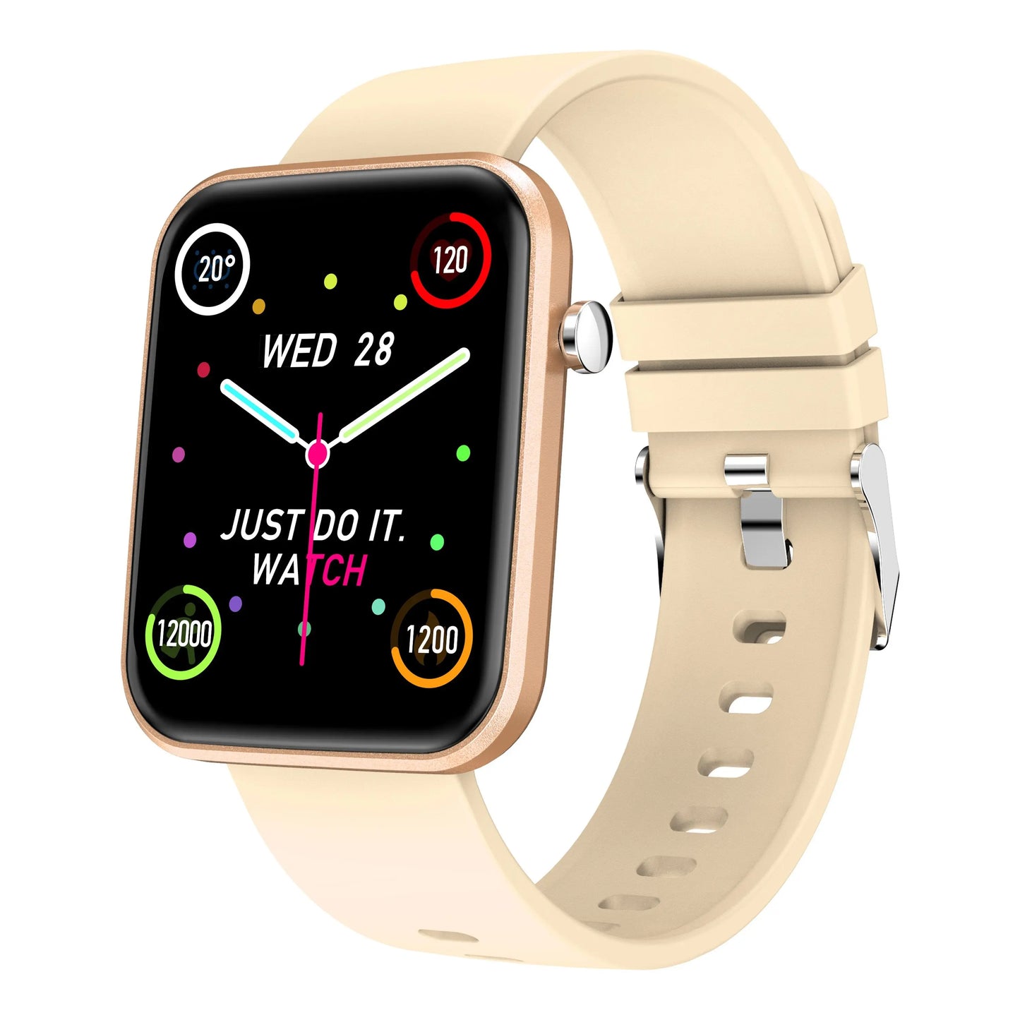 Advanced Smartwatch With Three Bands And Wellness + Activity Tracker Salmon Lucky