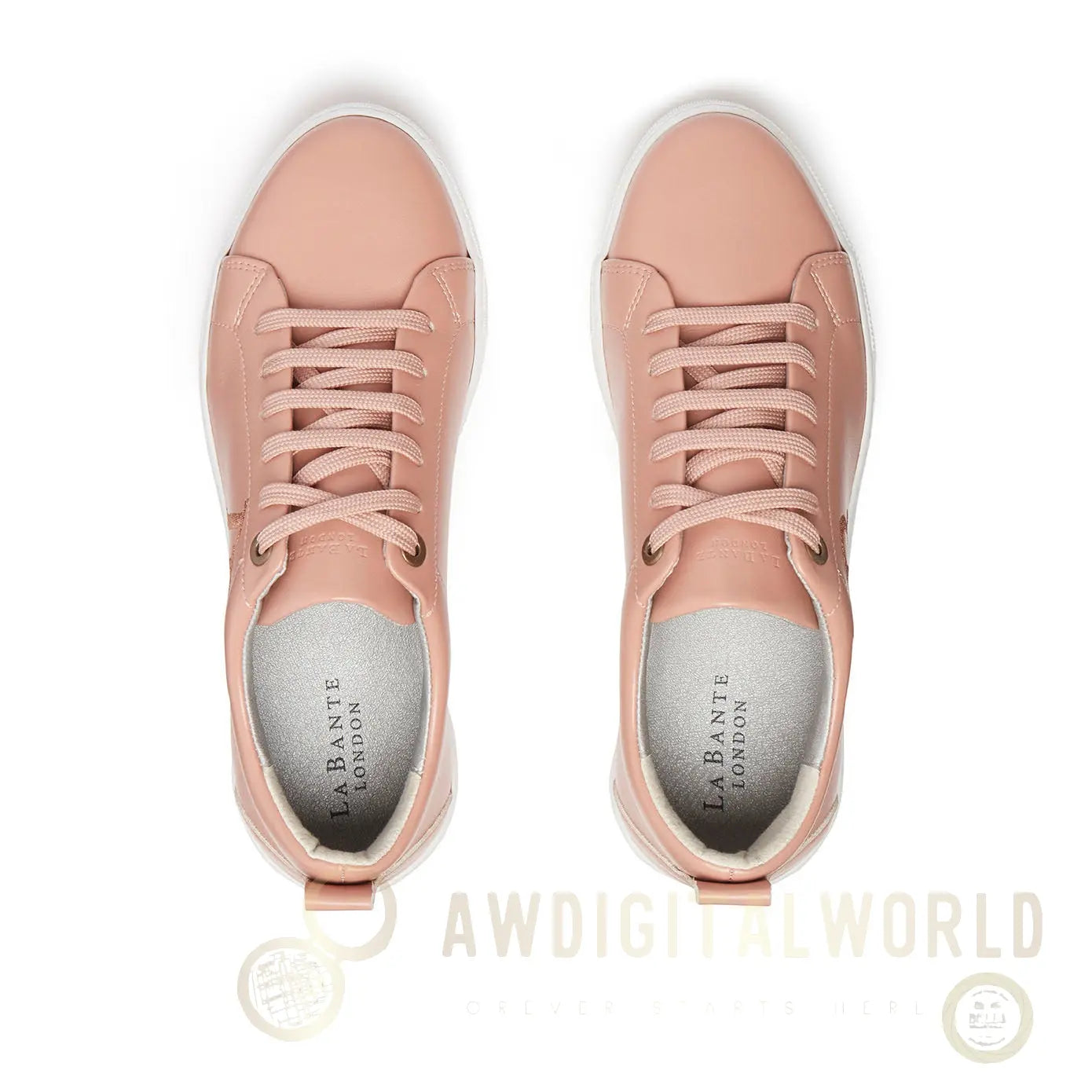 LB Nude Apple Leather aSneakers for Women LaBante London