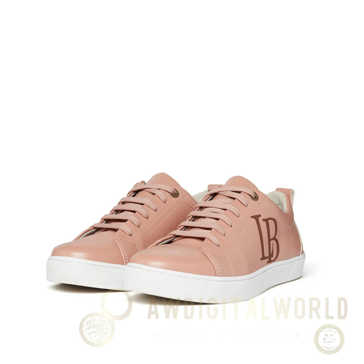 LB Nude Apple Leather aSneakers for Women LaBante London