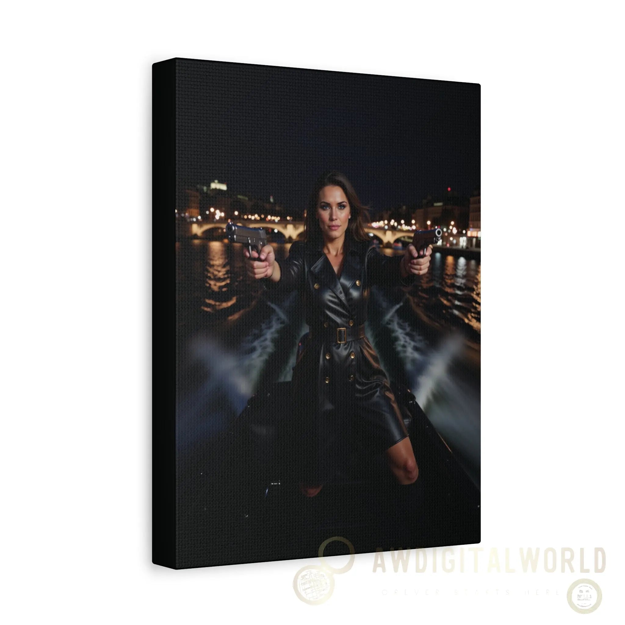 Matte Canvas Wall Art - Dramatic Night Scene Printify