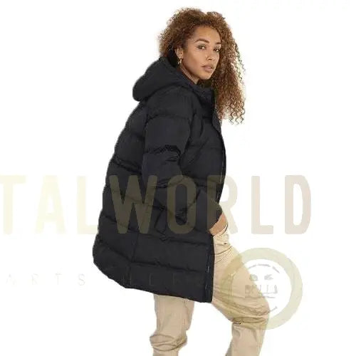 Ladies Brave Soul Dominica Long Padded Jacket Brave Soul