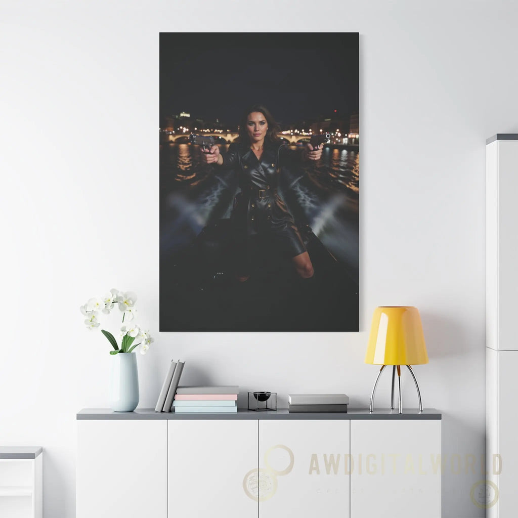 Matte Canvas Wall Art - Dramatic Night Scene Printify