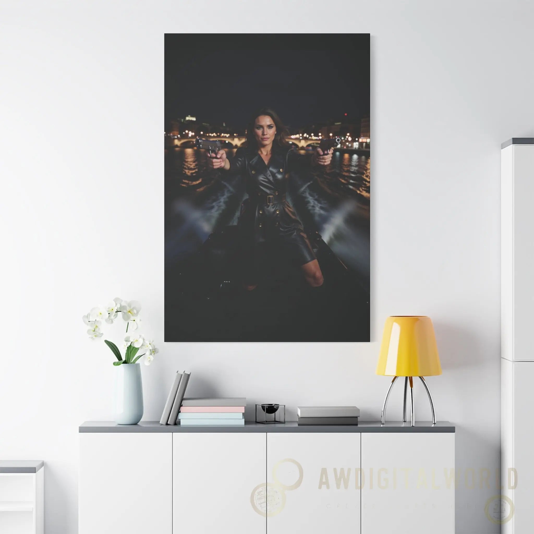 Matte Canvas Wall Art - Dramatic Night Scene Printify