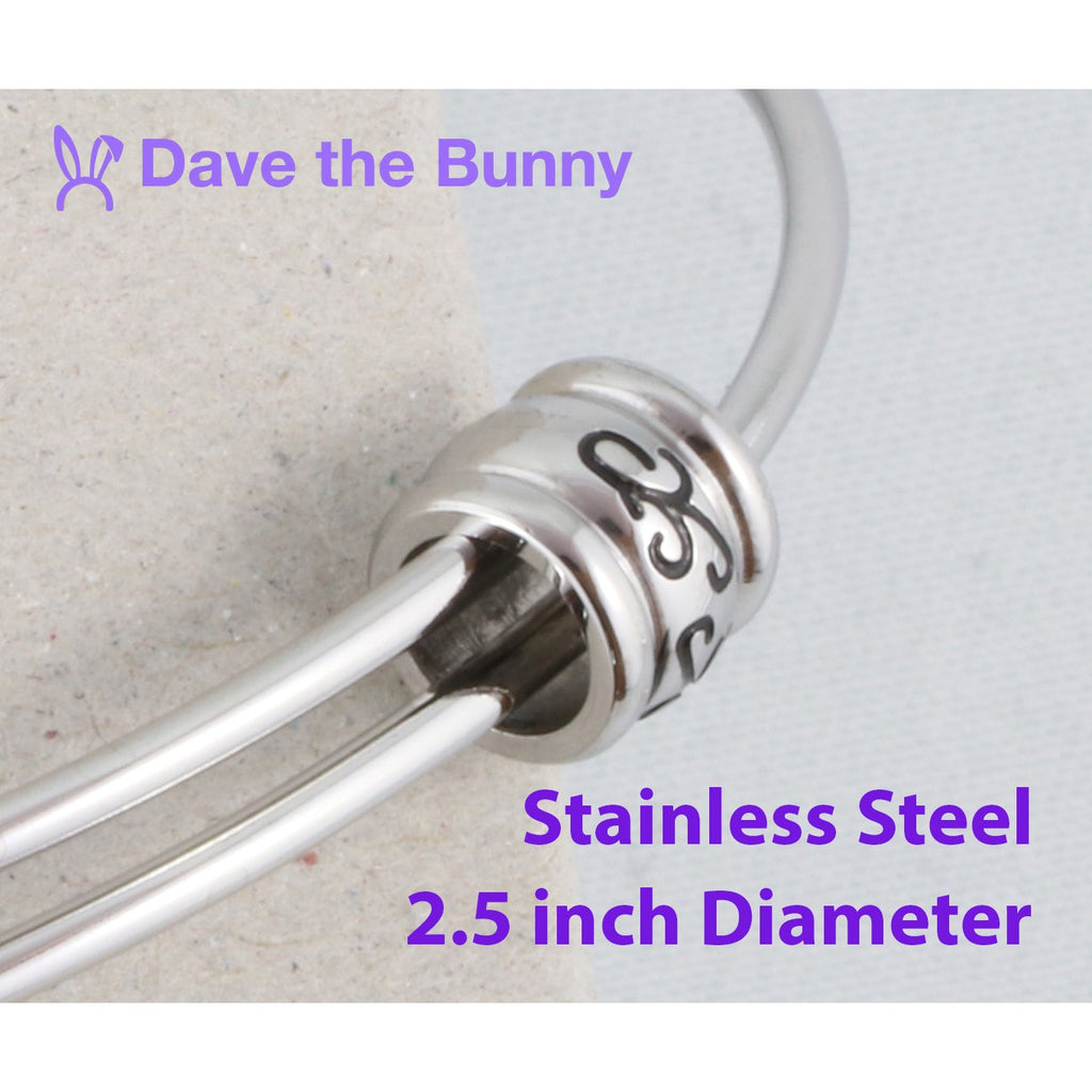 Razor Blade Goth Gothic Charm Bangle Bracelet Jewelry Dave The Bunny