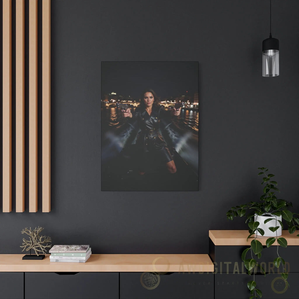 Matte Canvas Wall Art - Dramatic Night Scene Printify