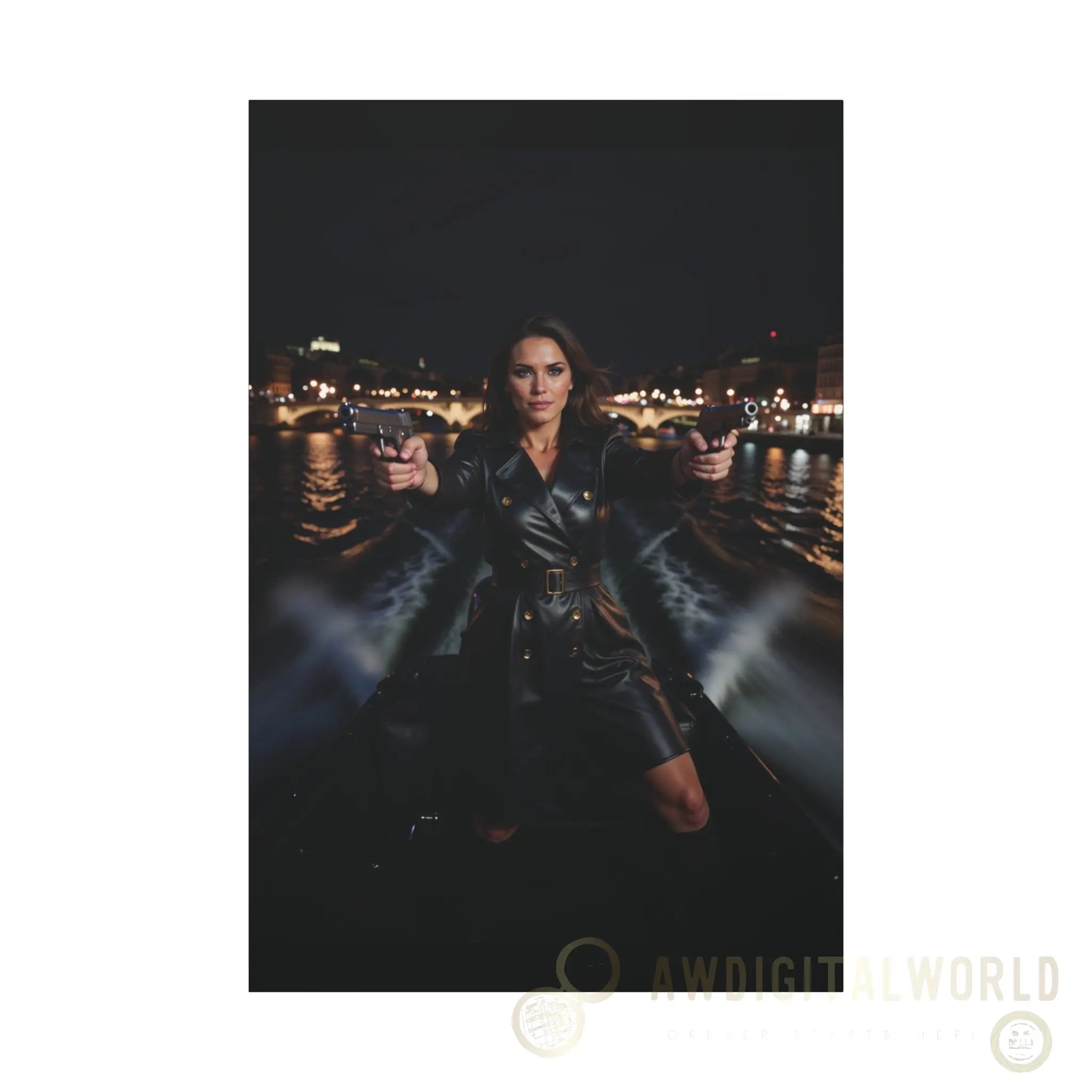 Matte Canvas Wall Art - Dramatic Night Scene Printify