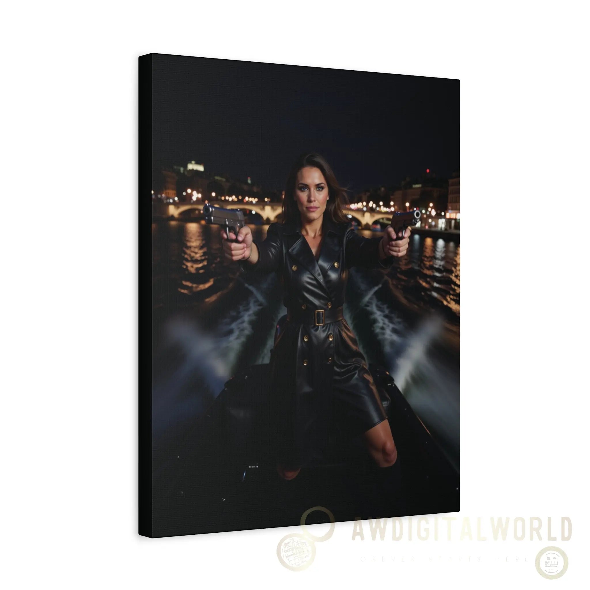 Matte Canvas Wall Art - Dramatic Night Scene Printify