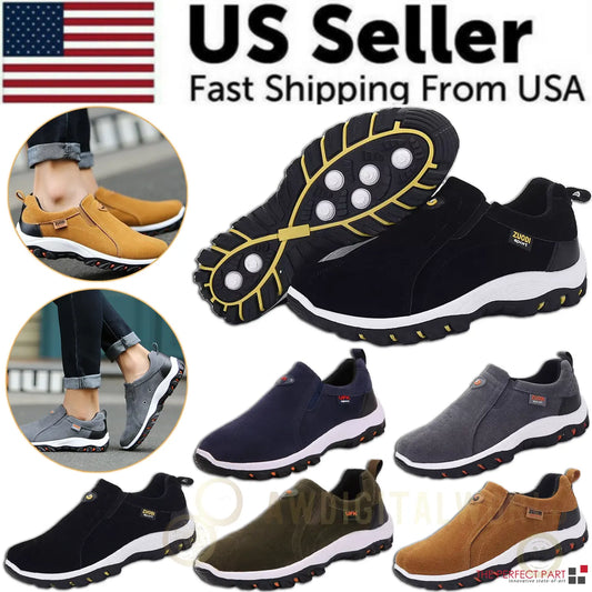 Men's Loafer Slip On Athletic Shoes Casual Walking Sneakers Outdoor Puce Gaia