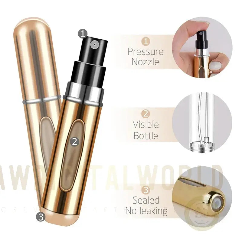 5ml Portable Perfume Atomizer Spray Bottle Cashymart