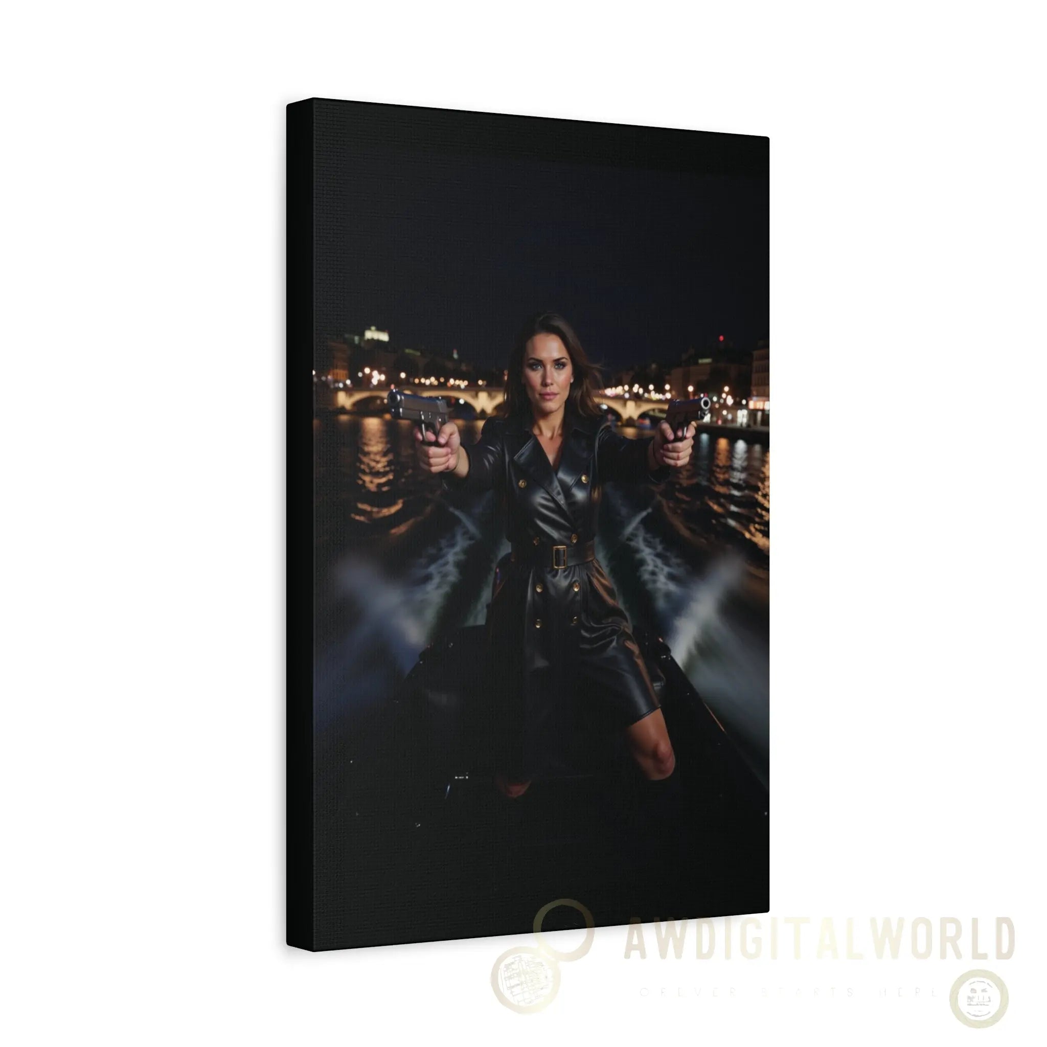 Matte Canvas Wall Art - Dramatic Night Scene Printify