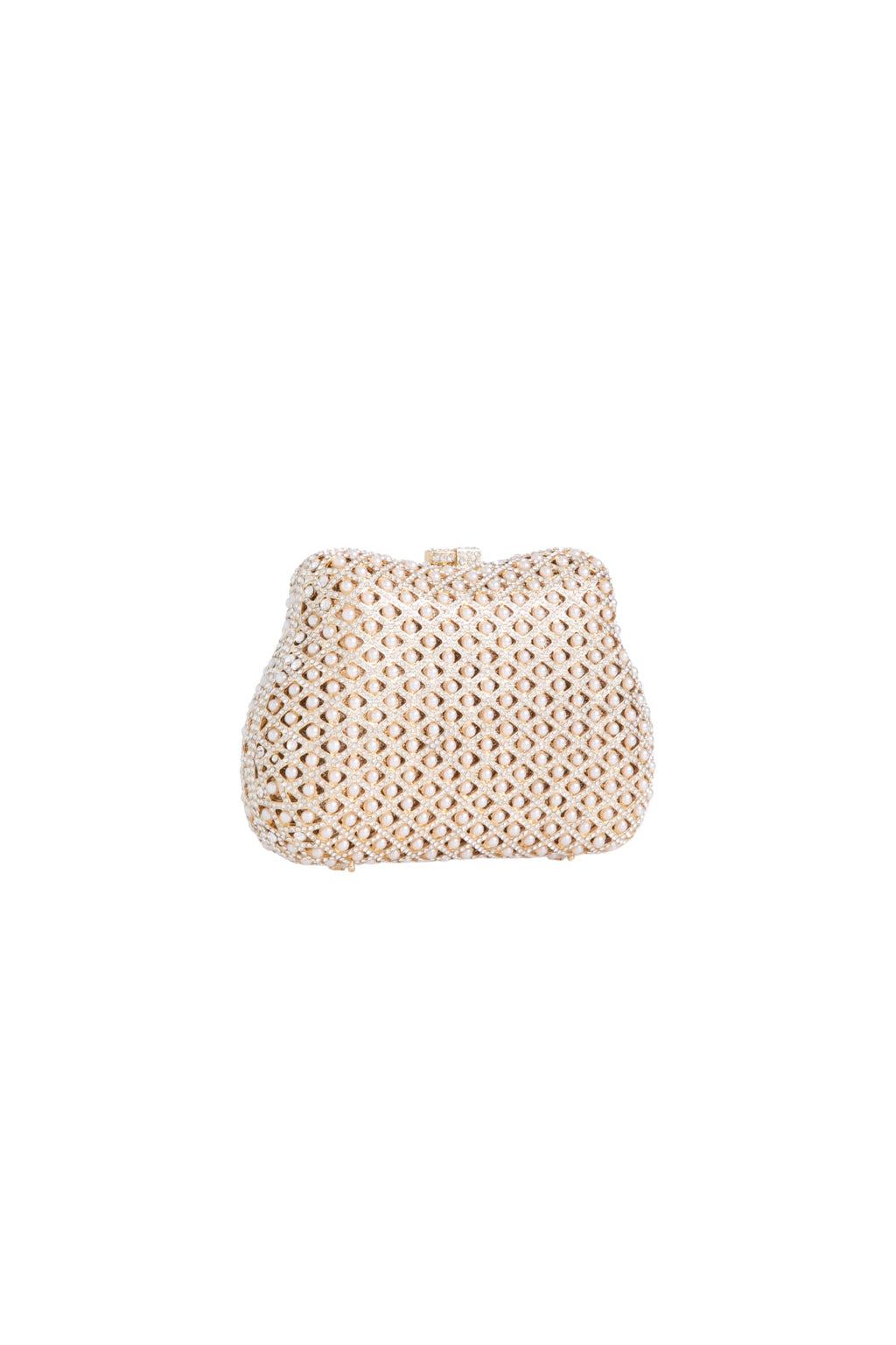 Gold Crystal Embellished Evening Bag Aftershock London