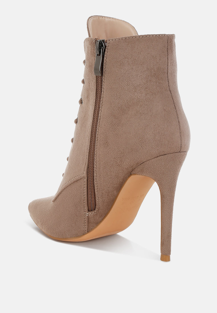 Agmati Lace Up Stiletto Boots-2