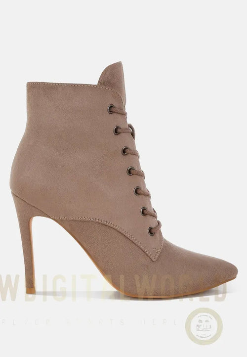 Agmati Lace Up Stiletto Boots-0