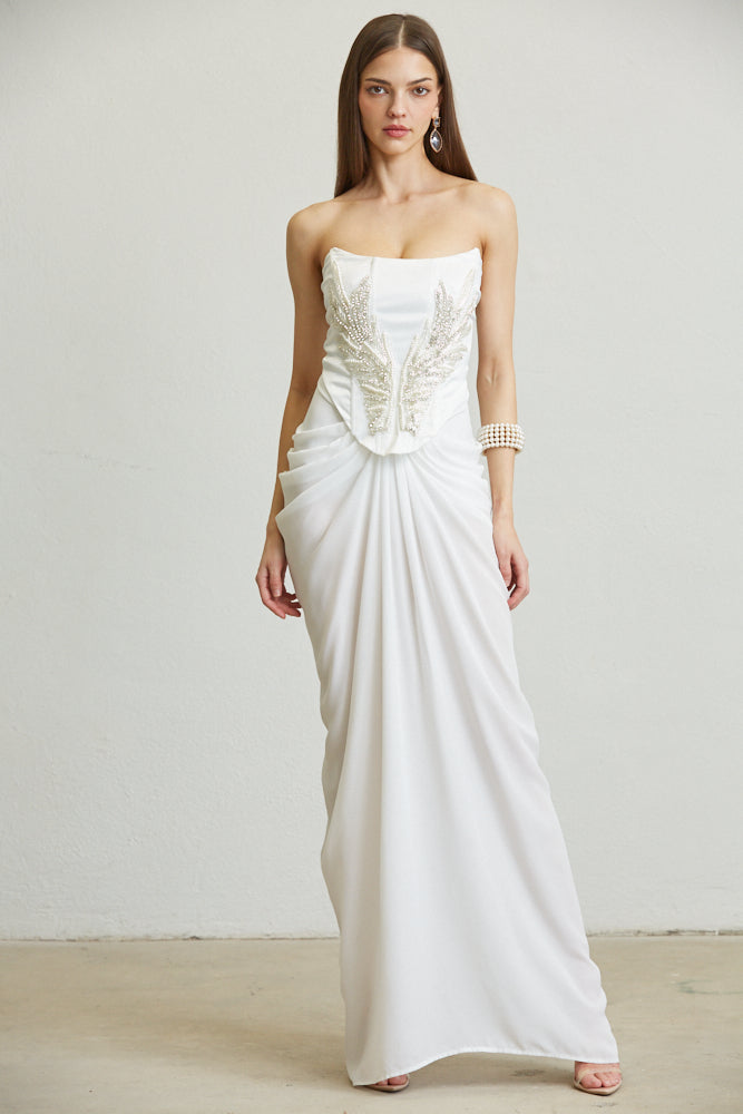 Georgina dress White Amphitryon